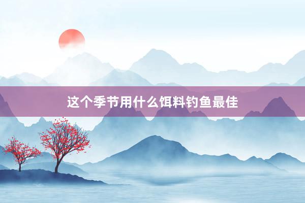 这个季节用什么饵料钓鱼最佳